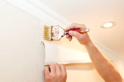 Pose de papier peint à Sardent — revêtements muraux et toiles de verre